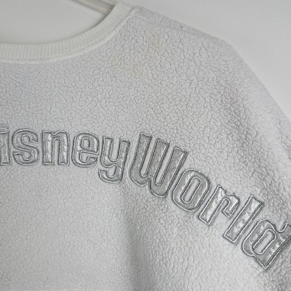 Walt Disney World Parks Authentic Spirit Jersey Sherpa Pullover Women's Size L - Picture 8 of 11